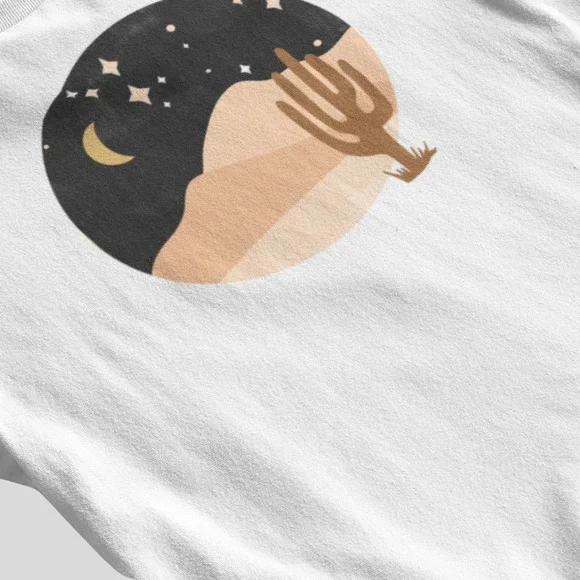 Round Midnight Desert Mountains Tee - Picture 3 of 5